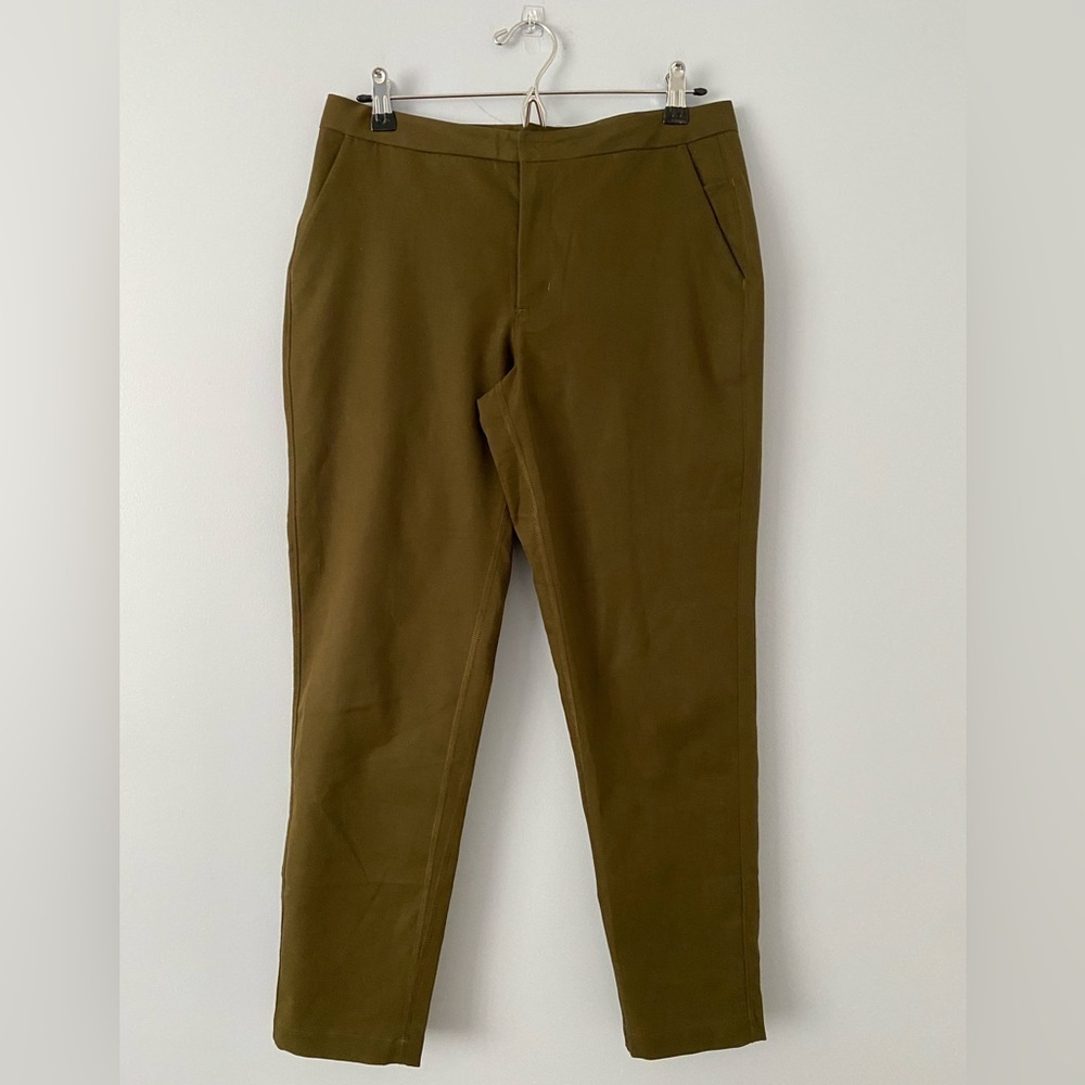 Lululemon City Trek Trouser *28" Inseam Size 8 Military Green Urbanite Twill - Picture 8 of 12